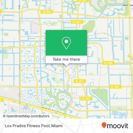 Los Prados Fitness Pool map