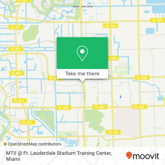 Mapa de MTII @ Ft. Lauderdale Stadium Training Center