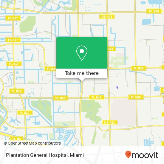 Plantation General Hospital map