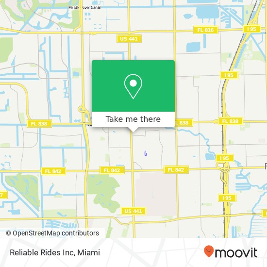 Reliable Rides Inc map