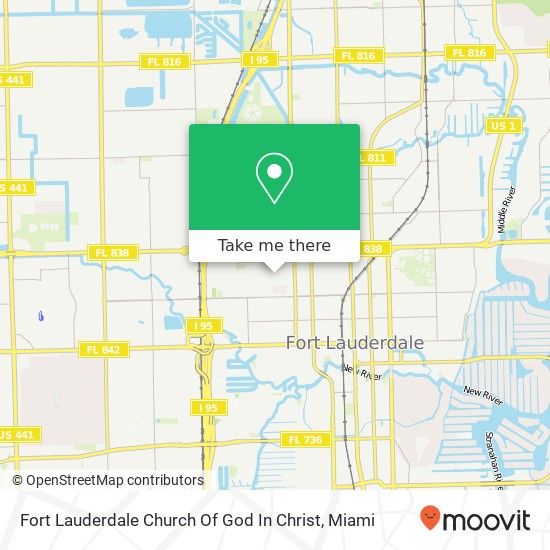 Fort Lauderdale Church Of God In Christ map