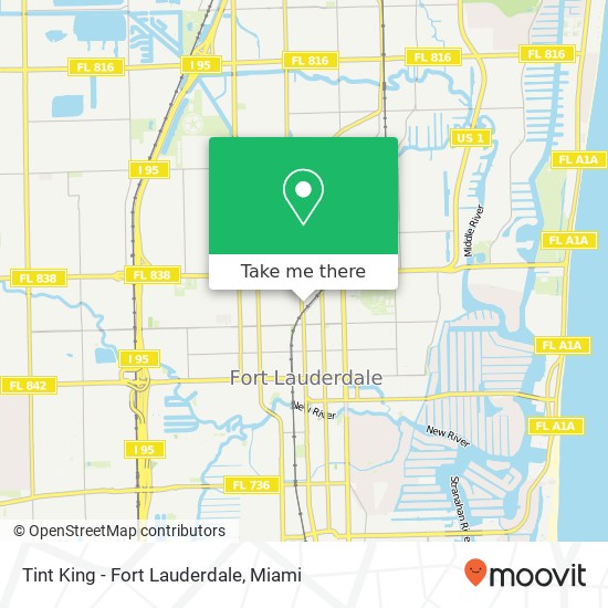 Tint King - Fort Lauderdale map