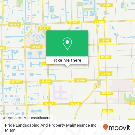 Pride Landscaping And Property Maintenance Inc. map