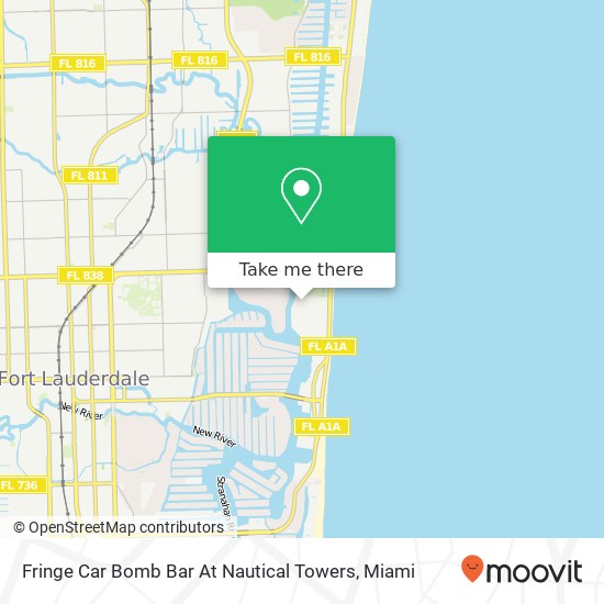 Mapa de Fringe Car Bomb Bar At Nautical Towers