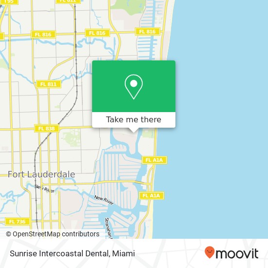 Sunrise Intercoastal Dental map