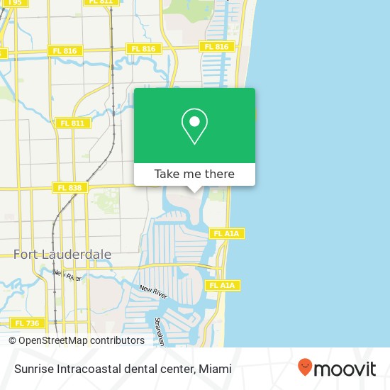 Mapa de Sunrise Intracoastal dental center