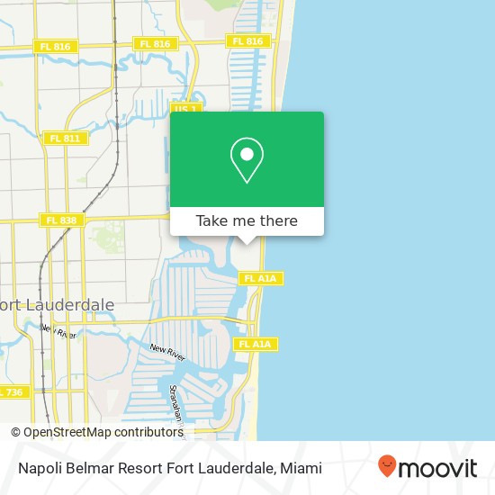 Mapa de Napoli Belmar Resort Fort Lauderdale