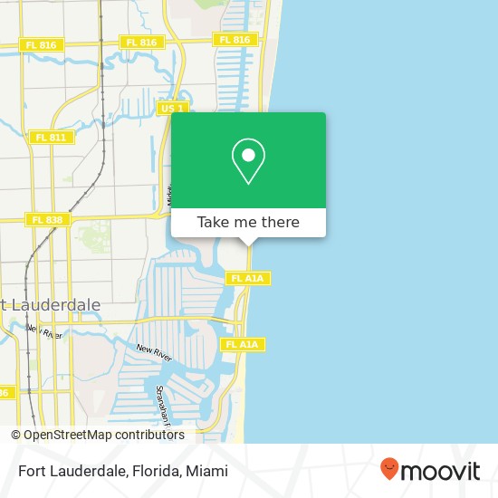 Fort Lauderdale, Florida map