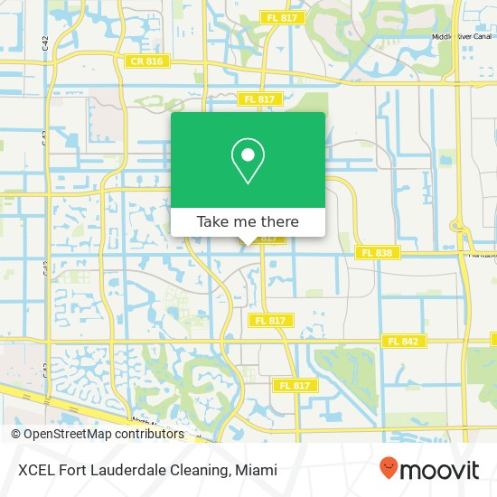 XCEL Fort Lauderdale Cleaning map