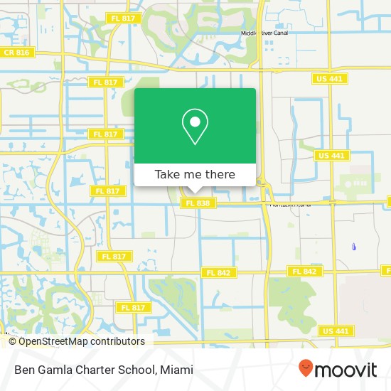 Ben Gamla Charter School map