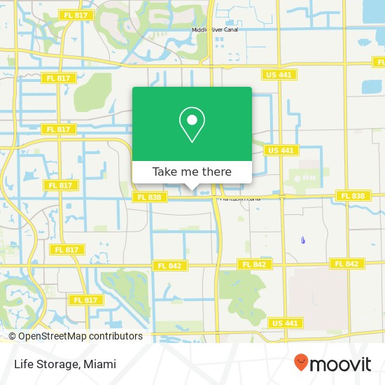 Mapa de Life Storage