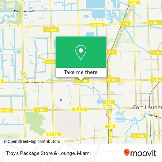 Mapa de Troy's Package Store & Lounge