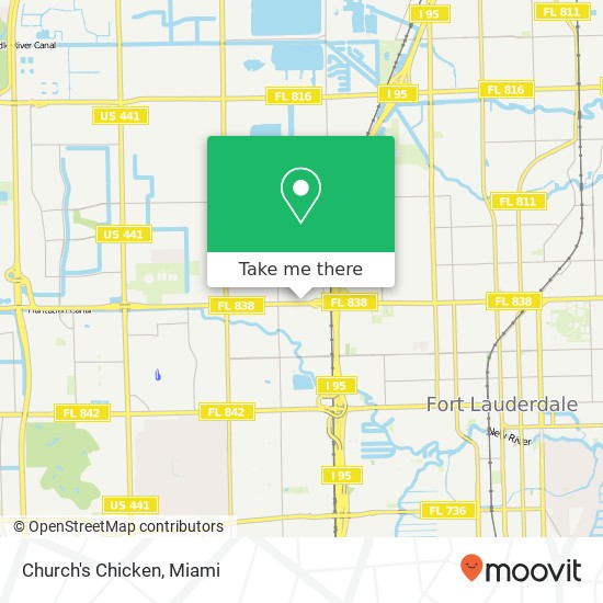 Church's Chicken map