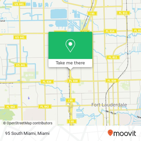 Mapa de 95 South Miami