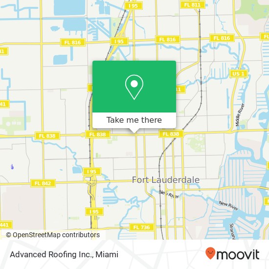 Advanced Roofing Inc. map