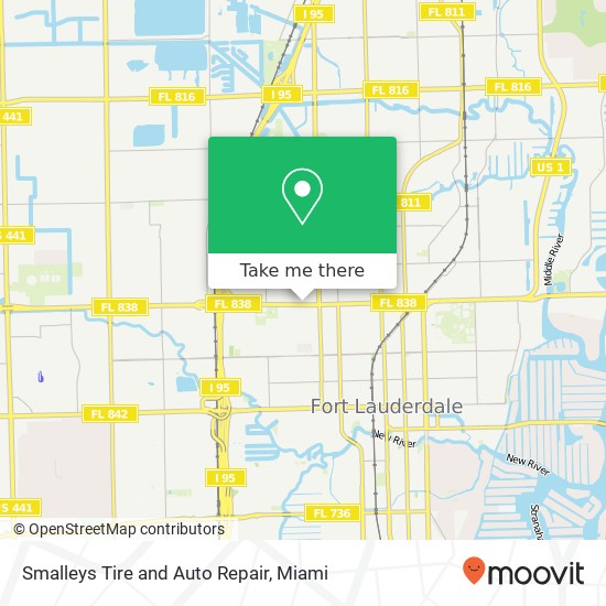 Mapa de Smalleys Tire and Auto Repair