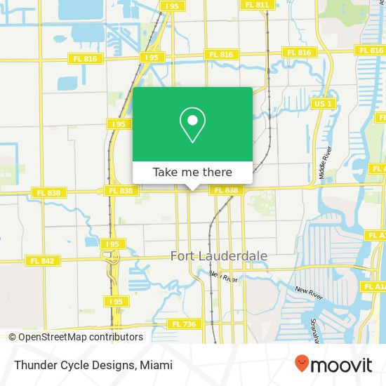 Mapa de Thunder Cycle Designs