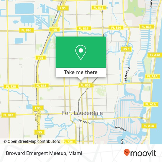 Broward Emergent Meetup map