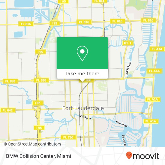BMW Collision Center map