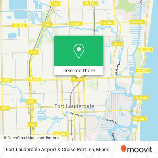 Fort Lauderdale Airport & Cruise Port Inn map