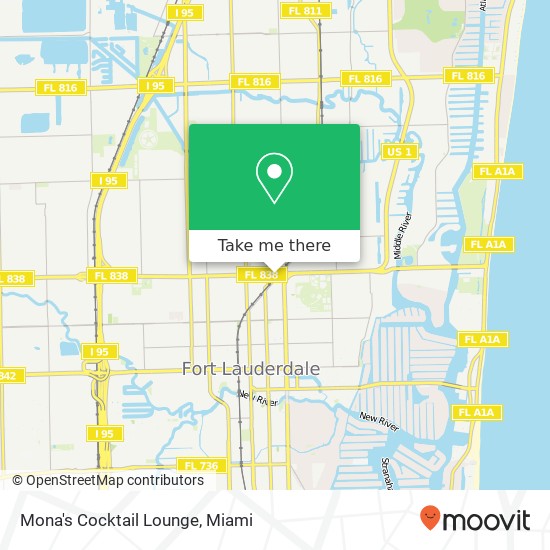 Mapa de Mona's Cocktail Lounge