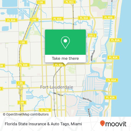 Mapa de Florida State Insurance & Auto Tags