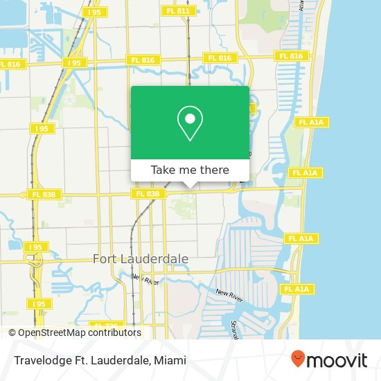 Travelodge Ft. Lauderdale map