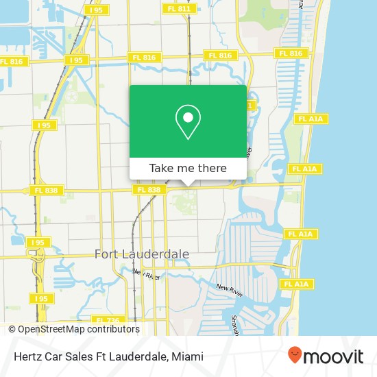 Mapa de Hertz Car Sales Ft Lauderdale