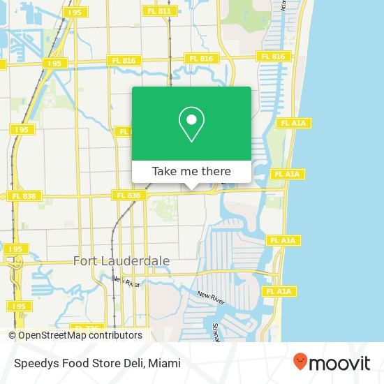 Mapa de Speedys Food Store Deli