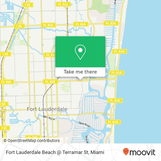 Fort Lauderdale Beach @ Terramar St map