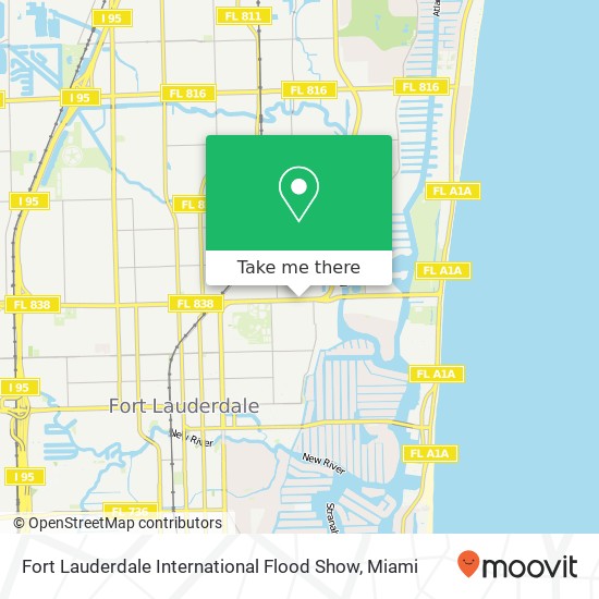 Mapa de Fort Lauderdale International Flood Show