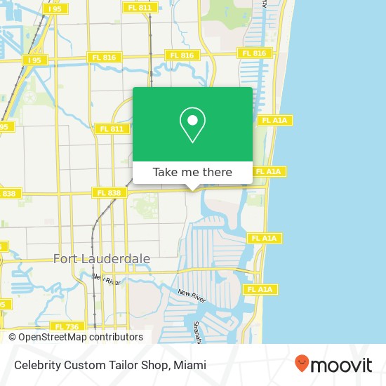 Celebrity Custom Tailor Shop map