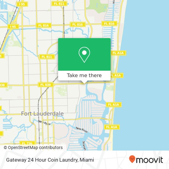 Mapa de Gateway 24 Hour Coin Laundry