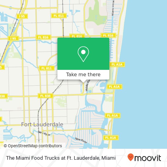 Mapa de The Miami Food Trucks at Ft. Lauderdale