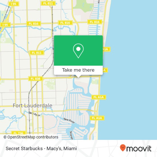 Secret Starbucks - Macy's map