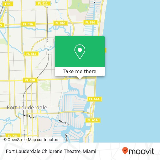 Fort Lauderdale Children's Theatre map