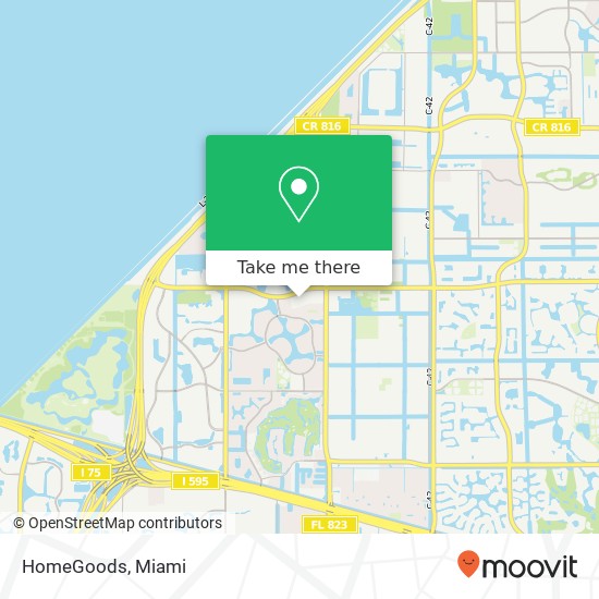 HomeGoods map