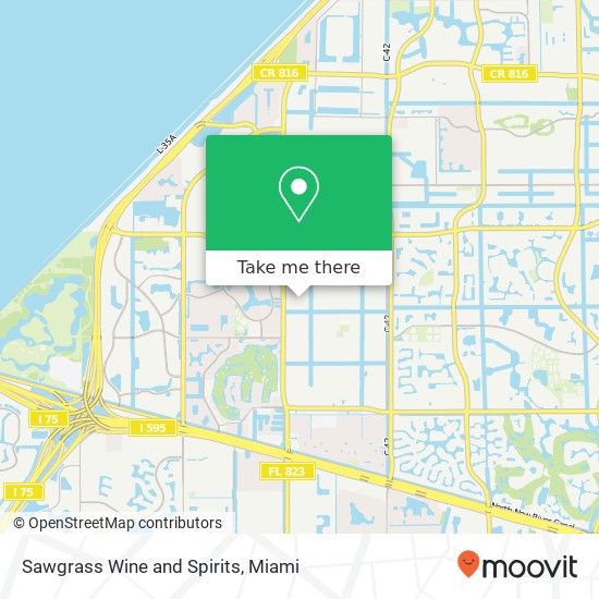 Mapa de Sawgrass Wine and Spirits