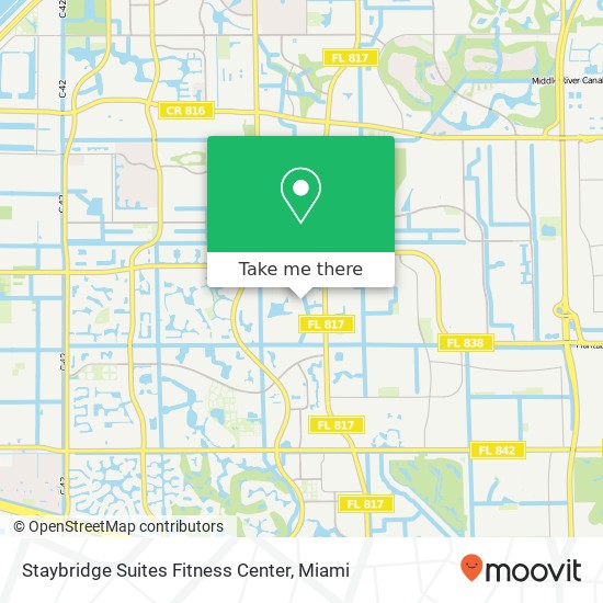 Mapa de Staybridge Suites Fitness Center