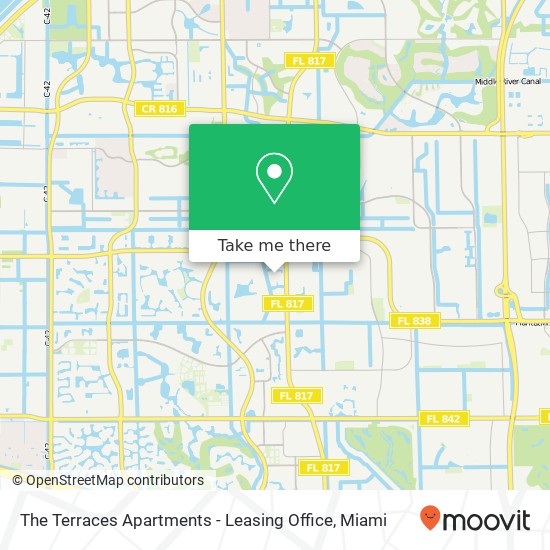 The Terraces Apartments - Leasing Office map