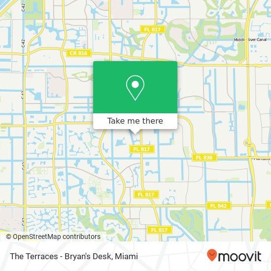 The Terraces - Bryan's Desk map