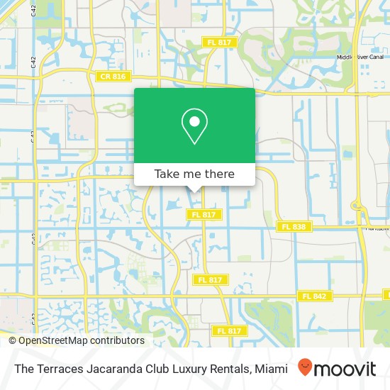 The Terraces Jacaranda Club Luxury Rentals map