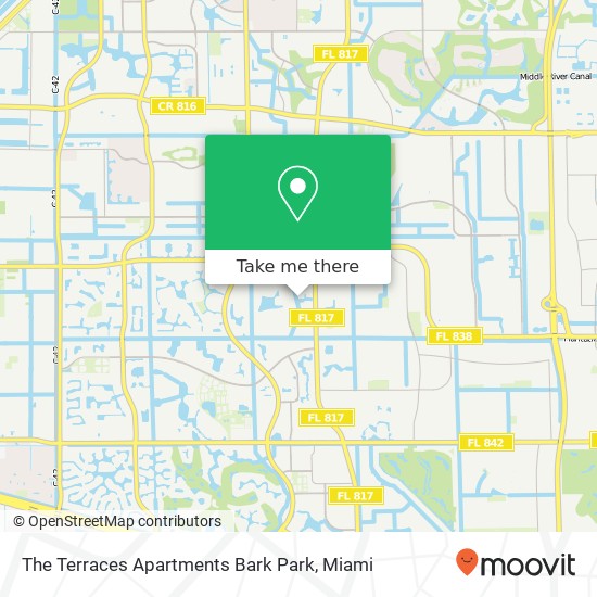 Mapa de The Terraces Apartments Bark Park