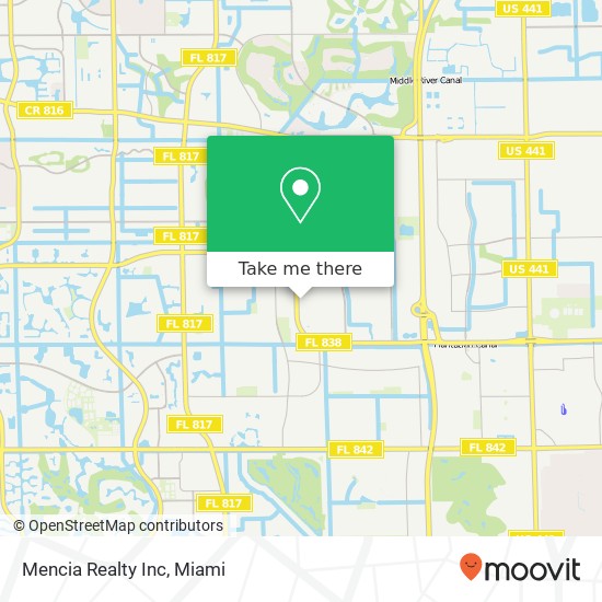 Mencia Realty Inc map