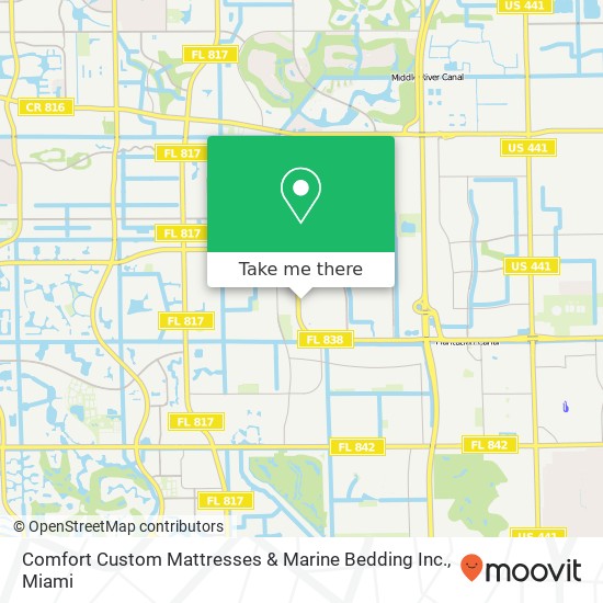 Comfort Custom Mattresses & Marine Bedding Inc. map