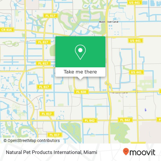 Natural Pet Products International map