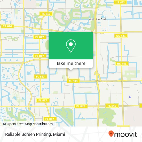 Reliable Screen Printing map