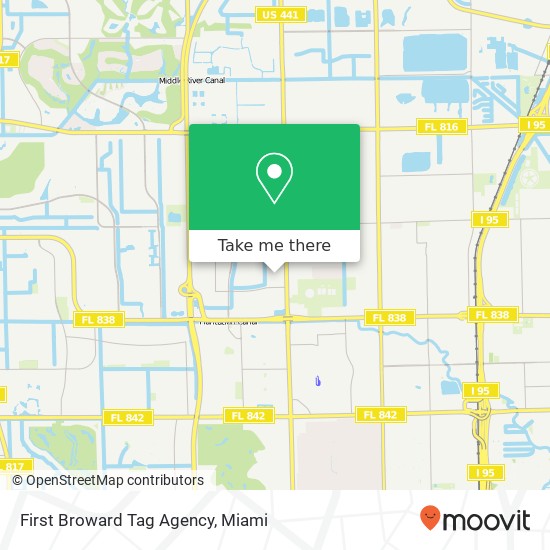 First Broward Tag Agency map