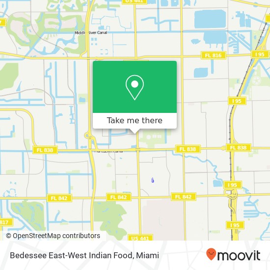 Mapa de Bedessee East-West Indian Food