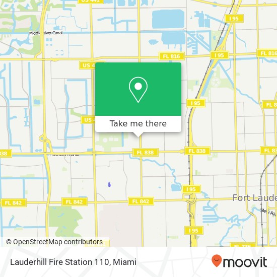 Mapa de Lauderhill Fire Station 110